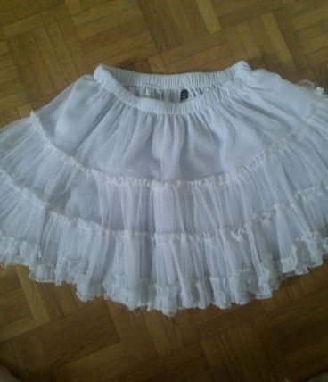 jupon blanc court taille S/M