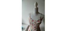 Robe patineuse fleurie à volants