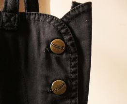 Tote bag noir Upcyclé