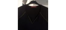 Robe noire et Couture doré