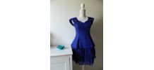 Robe de soirée bleu roi vintage 80's