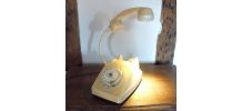 Lampe Téléphone vintage, Socotel S63 crème