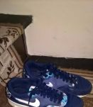 Air max bleu fleurie