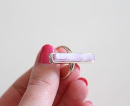Bague pierre violette