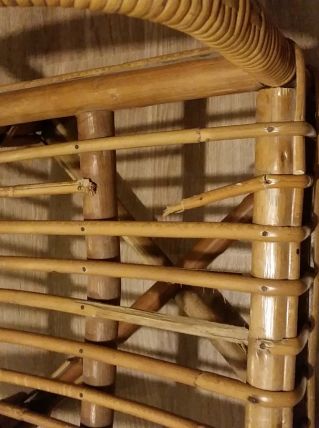 Chaise rotin enfant