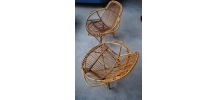 paire de Fauteuils en rotin vintage