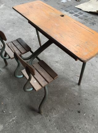 Bureau écolier vintage