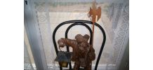 SCULPTURE EN BOIS ETEIGNEUR DE REVERBERE 46 CM DE HAUTE