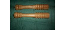 2 MOULINS A POIVRES GEANTS 40 cm de haut 