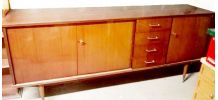 Enfilade scandinave vintage pieds fuselés