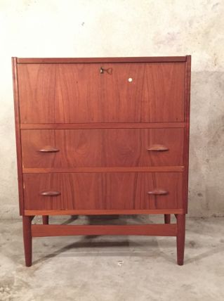 Coiffeuse commode scandinave en teck