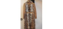 Manteau cuir et fourrure 