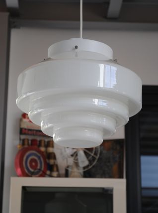 Suspension opaline vintage