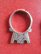 Lot de 2 bijoux Touareg (à porter en bague ou en pendentif)