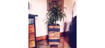 Jardinières en lattes de palettes