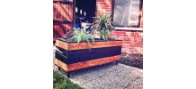 Jardinières en lattes de palettes
