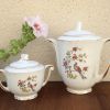 Théière et sucrière semi-porcelaine