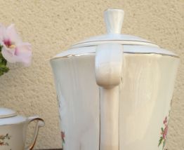 Théière et sucrière semi-porcelaine