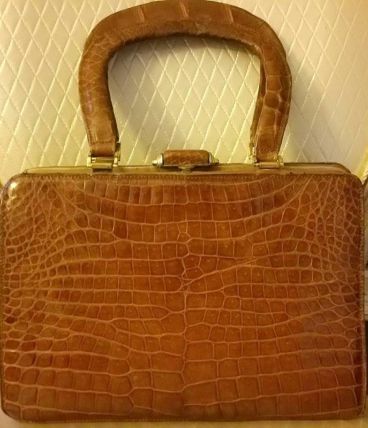 sac vintage en cuir veritable