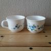2 tasses arcopal myosotis