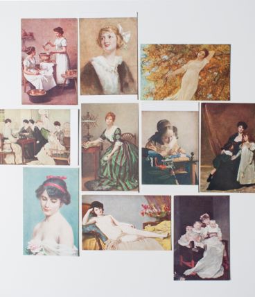 lot de cartes postales de collection