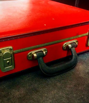 VALISE vintage rouge