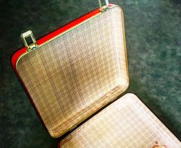 VALISE vintage rouge