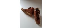 Baskets montantes marron 