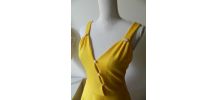 Robe babydoll vintage jaune 50's