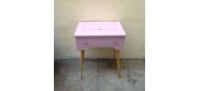 Coiffeuse vintage pieds compas