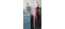 Authentique robe de bal rose poudrée vintage 50's