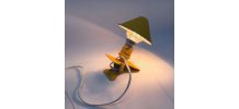 Lampe à pince champignon 60s