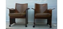 Lot de 2 fauteuils KORIUM "Tito Agnoli" , MATTEOGRASSI