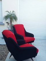 Ensemble 2 fauteuils et son canapé dans le goût de ZANUSO 