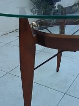 Table basse vintage scandinave année 50 tripode