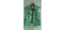Veste simili cuir vert anis American Rag