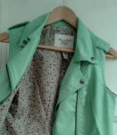 Veste simili cuir vert anis American Rag