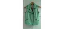 Veste simili cuir vert anis American Rag