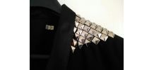 Veste Kookai noir avec empiècements argentés