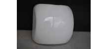 Plafonnier cube en verre blanc année 50