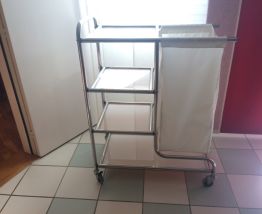 Charriot de ménage avec sac de linge (130L)