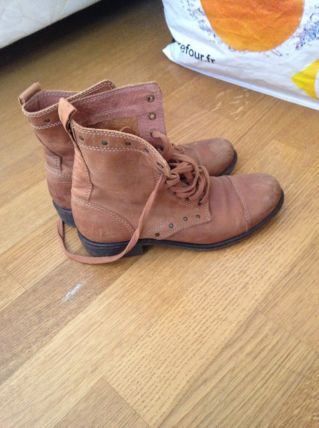 Bottines en cuir