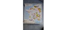 Carte scolaire Rossignol France commerce extérieur et industrie vintage