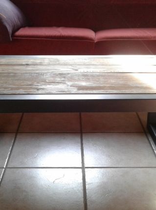 Table basse style industrielle 