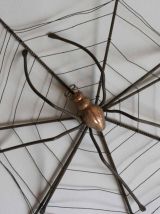 araignée métal et cuivre déco