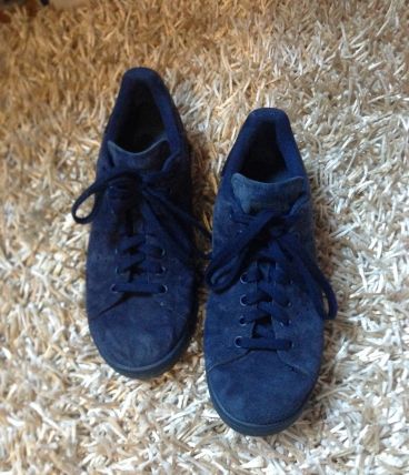 Stan Smith bleues en daim
