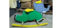 Bascule en bois Babar - fabriqué en France par Vilac