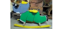 Bascule en bois Babar - fabriqué en France par Vilac