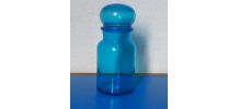 Pot d'apothicaire en verre bleu -vintage 