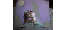 cadre artistique violet art nouveau